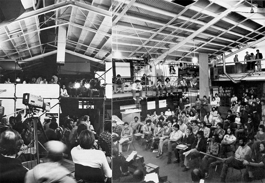 Video Recording and Lecture in the SCI-Arc 'Main Space'<br>1800 Berkeley Street<br>c. 1970s